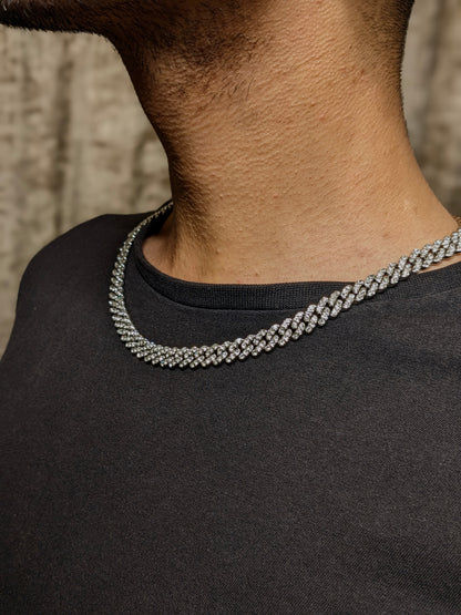 MIAMI PRONG ICED OUT CHAIN 8MM